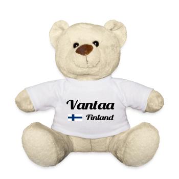 Vantaa Finnland Drucken - Teddy - Weiß - Vorne