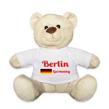 Berlin, Deutschland - Stilvolle Drucke - Teddy - Weiß - Vorne