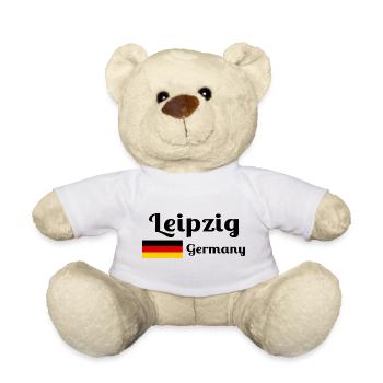 Leipzig, Germany- Stylish prints - Teddy Bear - white - Front