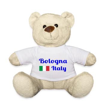 Bologna Italy - Stylish prints - Teddy Bear - white - Front