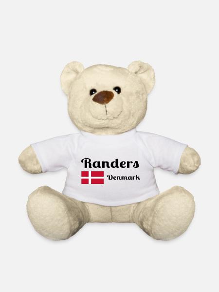 Randers Tanska - Tyylikkäät printit - Teddybjørn - hvid