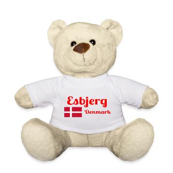 Esbjerg, Denmark - Stylish prints - Teddy Bear - white - Front