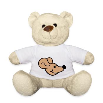 Maus Mäuschen Süße Kleine Ratte Nager Freundlich - Teddy - Weiß - Vorne