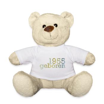 Geboren Jahrgang 1955 - Teddy - Weiß - Vorne