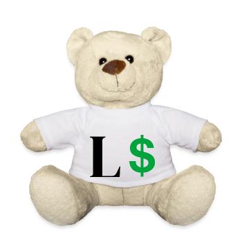 Letter l dollar - Teddy Bear - white - Front