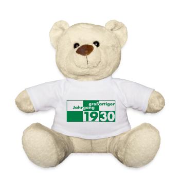 Großartiger Jahrgang 1930 geboren - Teddy - Weiß - Vorne