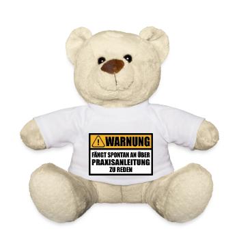 Praxisanleiterin Abschied Kollegin Pflege Sprüche - Teddy - Weiß - Vorne