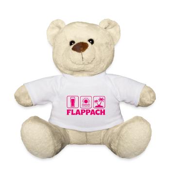 Flappach Ravensburg Bier Sonne Palmen - Teddy - Weiß - Vorne