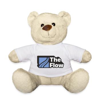 The Flow Pattern Design - Teddy Bear - white - Front