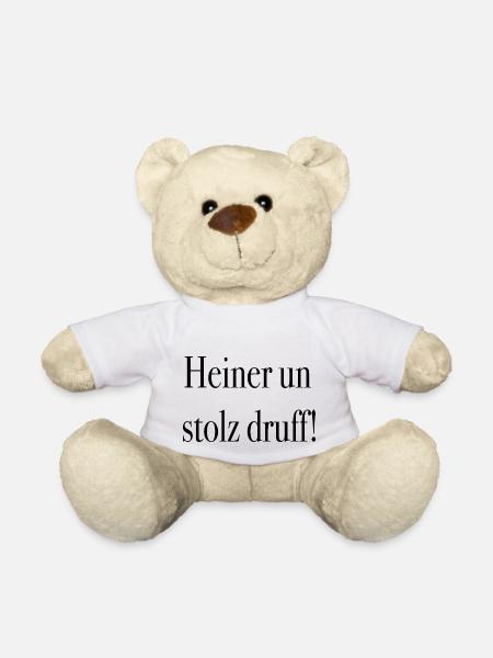 Heiner un stolz druff ! - Teddy - Weiß