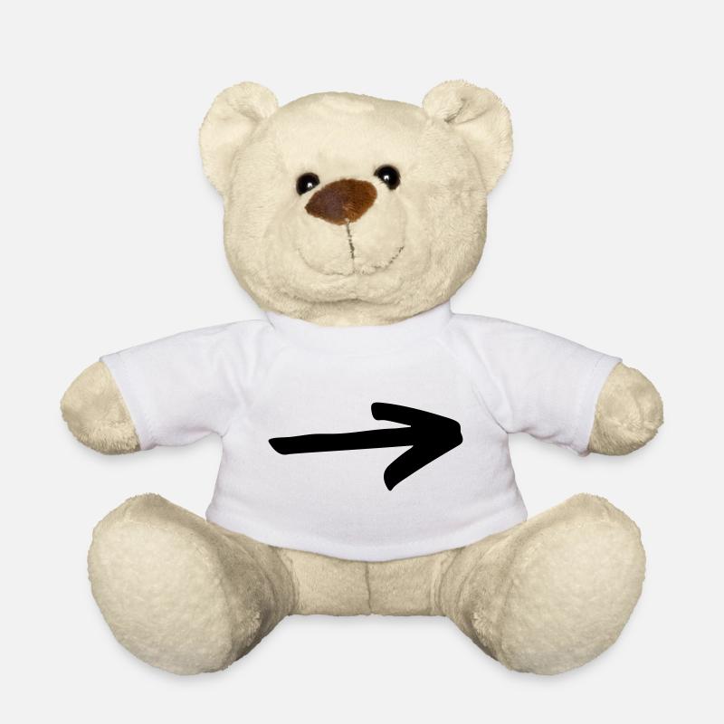 Flèche simple à concevoir soi-même - Nounours - blanc