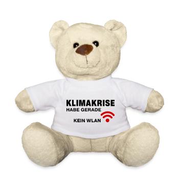 Klimakrise - habe gerade kein WLAN - Teddy - Weiß - Vorne