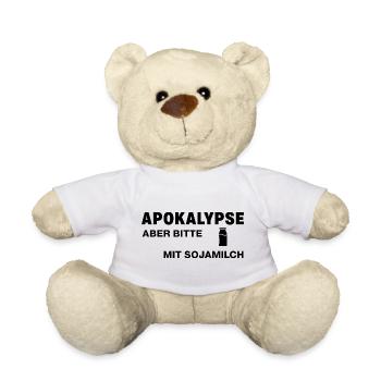 Apocalypse – mais s’il vous plaît avec du lait de soja - Nounours - blanc - Devant