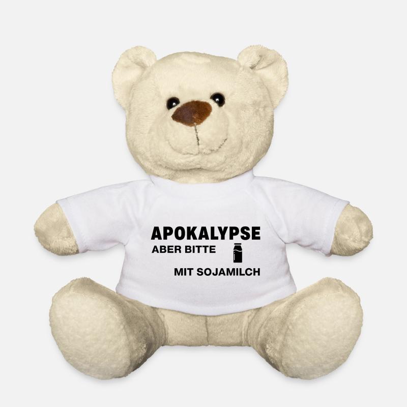 Apocalypse – but please with soy milk - Teddy Bear - white