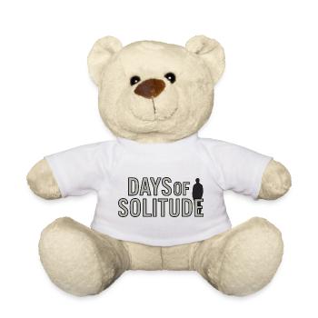 Minimalist Lonely Silhouette Illustration - Teddy Bear - white - Front