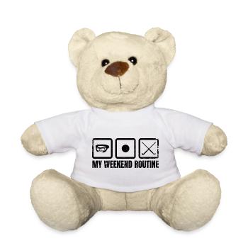 Field Hockey Weekend - Teddy Bear - white - Front