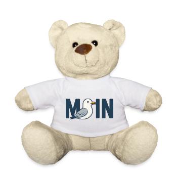 Moin Beach Bird Illustration Sea North Sea Baltic Sea - Teddy Bear - white - Front