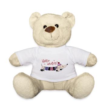 hello winter - Teddy Bear - white - Front
