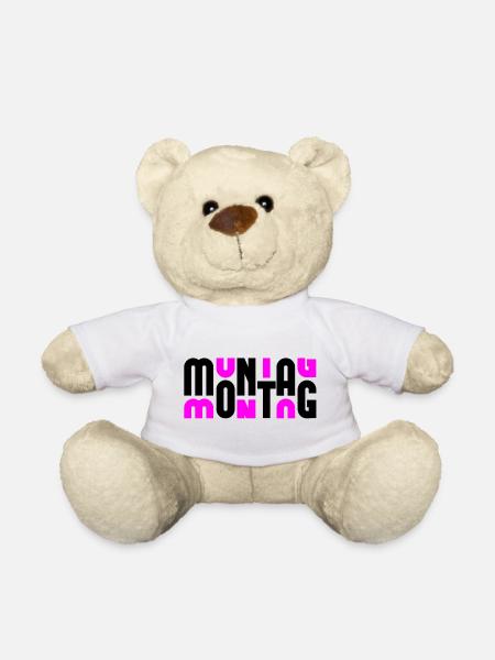 Montag Black/Pink - Teddy - Weiß