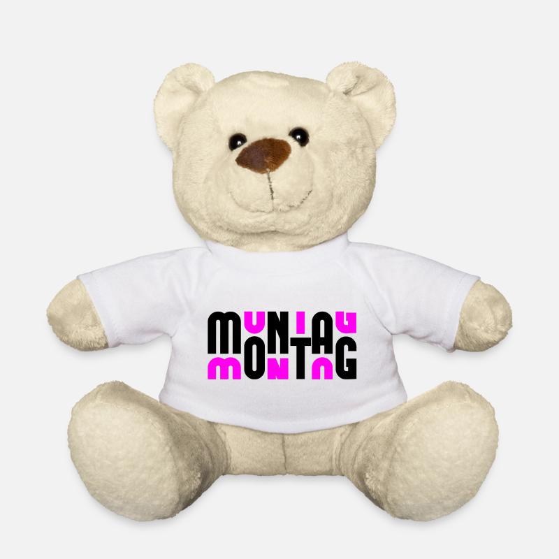 Montag Black/Pink - Teddy - Weiß