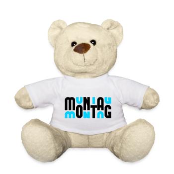 Montag Black/Cyan - Teddy - Weiß - Vorne