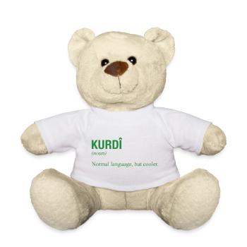 Langue kurde Kurdistan - Nounours - blanc - Devant