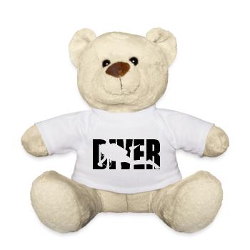 Klassisches Diver Design – Tiefgang & Abenteuer - Teddy - Weiß - Vorne