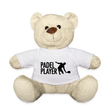 Padel Joueur de Tennis Sport - Nounours - blanc - Devant
