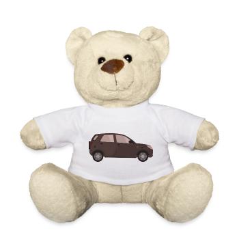 Voiture - Nounours - blanc - Devant
