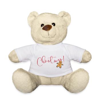 Christmas gingerbread - Teddy Bear - white - Front