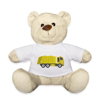 Garbage truck - Teddy Bear - white - Front
