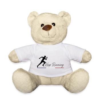 Keep Running Silhouette Sportive Drapeau France V1 - Nounours - blanc - Devant