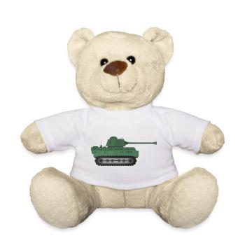 Char militaire - Nounours - blanc - Devant