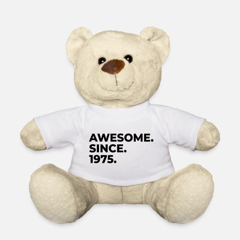 Awesome since 1975 | Geburtstag | Geschenk - Teddy - Weiß