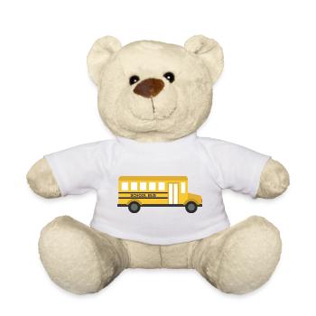 School bus - Teddy Bear - white - Front