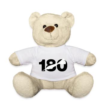 180, score parfait aux fléchettes, cent quatre-vingts - Nounours - blanc - Devant