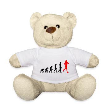 EVOLUTION RUNNERIN POWER! JOGGERIN LÄUFERIN FIT - Teddy - Weiß - Vorne