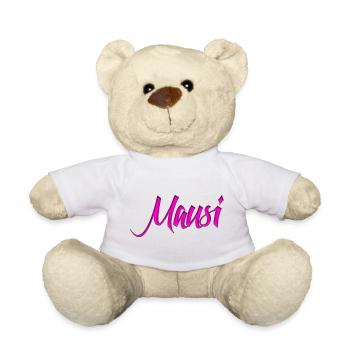 Mausi_Spruch - Teddy - Weiß - Vorne