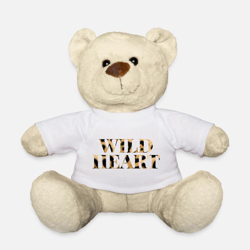 Wild Heart Leopard Print Shirt - Teddy - Weiß