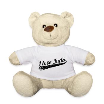 Ich liebe Judo - Teddy - Weiß - Vorne