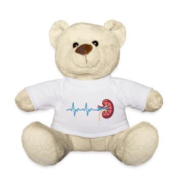 Nierenrhythmus Grafik - Teddy - Weiß - Vorne