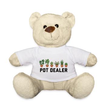 Urban Jungle: Dein lokaler Pot Dealer - Teddy - Weiß - Vorne
