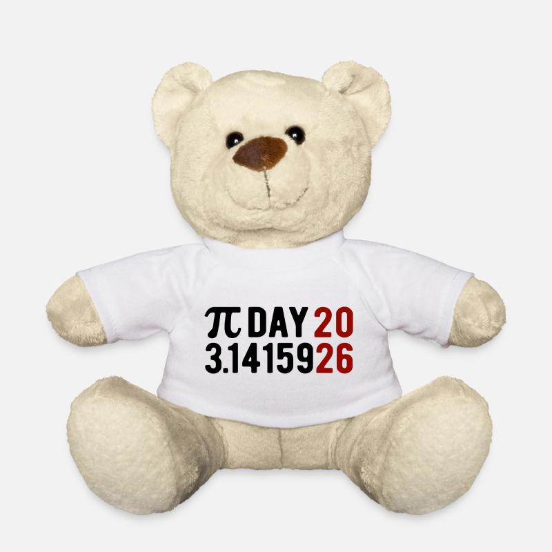 Pi Day 2026 avec le jeu des chiffres | Numéro de district 3.1415 - Nounours - blanc