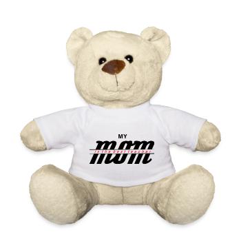Meine Mutter ist mein bestes Lehrer-Shirt - Teddy - Weiß - Vorne