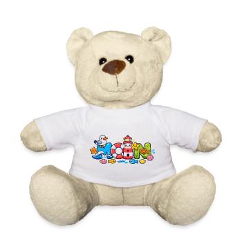 MOIN Möwe Leuchtturm Maritim Bunt - Teddy - Weiß - Vorne