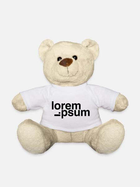 Lorem Ipsum - Teddy Bear - white