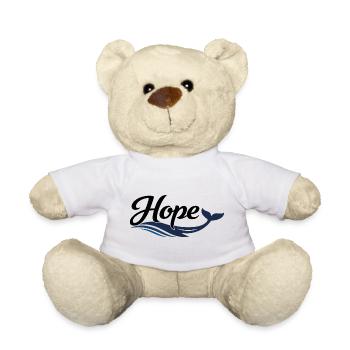Hope Wal Meerwellen-Logo - Teddy - Weiß - Vorne