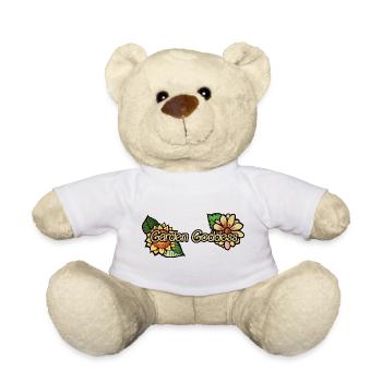 Gartengöttin Blumen-Wortzeichen - Teddy - Weiß - Vorne