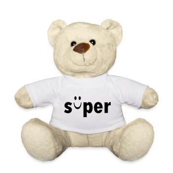 super - Teddy Bear - white - Front