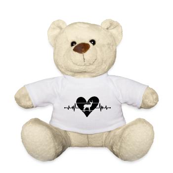 Antilope Herzschlag Herz - Teddy - Weiß - Vorne
